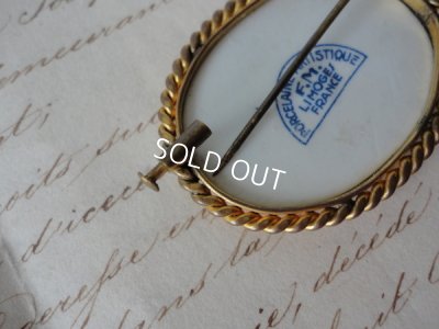 画像3: リモージュ花柄ブローチ