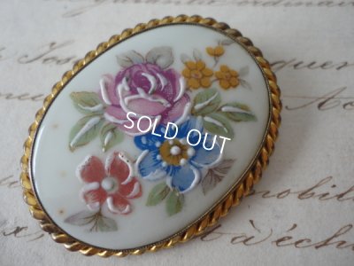 画像4: リモージュ花柄ブローチ