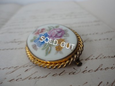 画像5: リモージュ花柄ブローチ