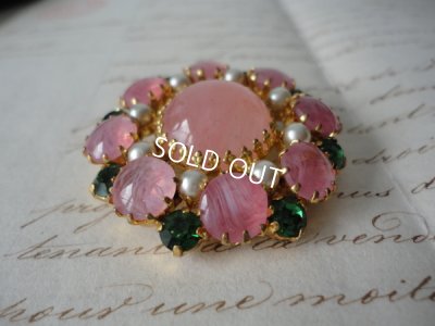 画像4: ピンク石のブローチ　