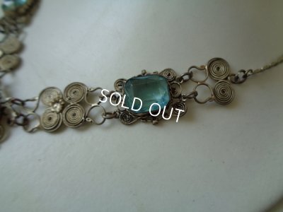 画像4: カメオとブルーガラスのネックレス