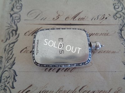 画像2: ギロッシュエナメルローズ柄ペンダントトップ