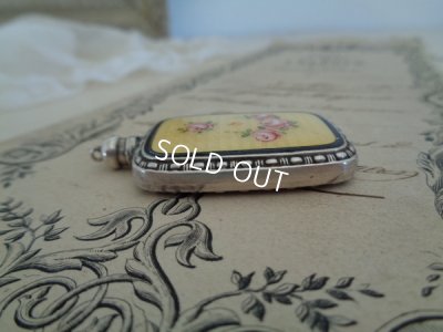 画像7: ギロッシュエナメルローズ柄ペンダントトップ