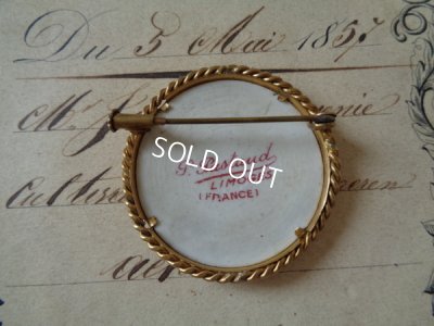 画像4: リモージュ花かご柄ブローチ