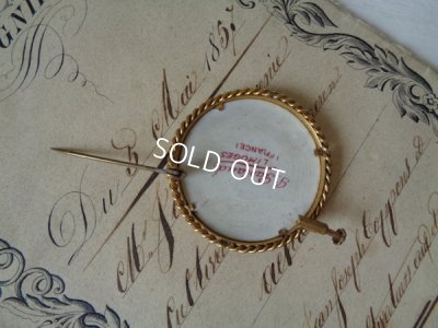 画像5: リモージュ花かご柄ブローチ