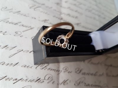 画像6: 英国製9Kサファイアとダイアモンドリング