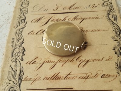 画像5: ギロッシュエナメルすみれ柄ロケットペンダント