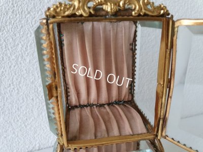 画像11: アンティークガラス2段ジュエリーボックス