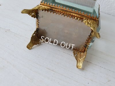 画像8: アンティークガラス2段ジュエリーボックス