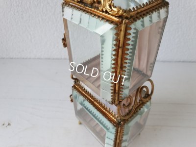 画像4: アンティークガラス2段ジュエリーボックス