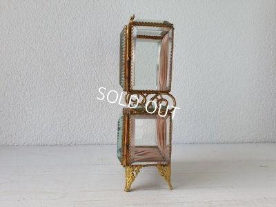 画像14: アンティークガラス2段ジュエリーボックス