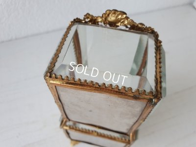 画像6: アンティークガラス2段ジュエリーボックス