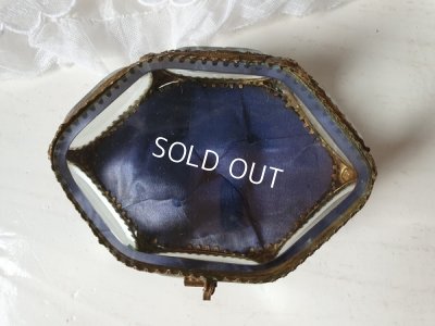 画像4: アンティーク厚ガラス6角形ジュエリーケース　