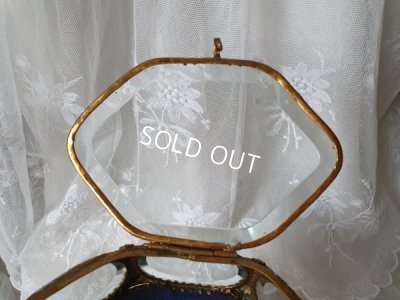 画像5: アンティーク厚ガラス6角形ジュエリーケース　