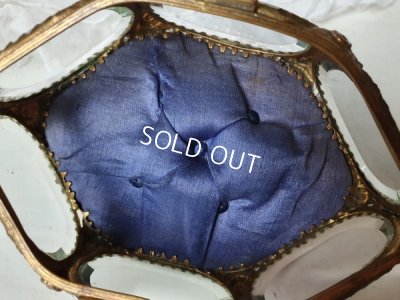 画像6: アンティーク厚ガラス6角形ジュエリーケース　