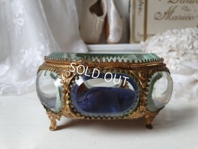 画像8: アンティーク厚ガラス6角形ジュエリーケース　