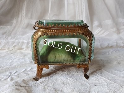 画像3: アンティ―クガラスジュエリーケース