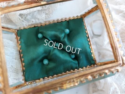 画像2: アンティーク七角形ガラスジュエリーケース