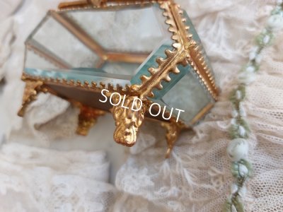 画像4: アンティーク七角形ガラスジュエリーケース