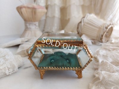 画像9: アンティーク七角形ガラスジュエリーケース