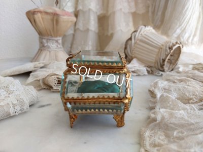 画像8: アンティーク七角形ガラスジュエリーケース