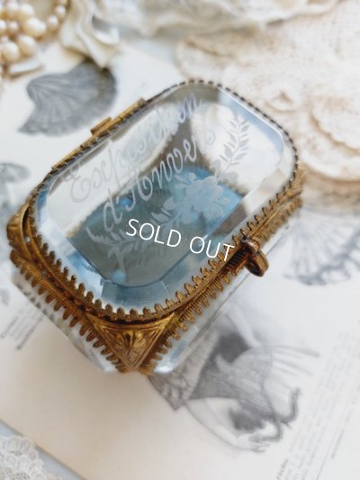 画像7: アンティークガラスジュエリーケース