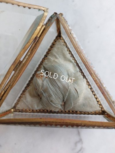 画像8: アンティーク三角形ガラスジュエリーケース