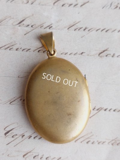 画像9: アンティークすずらんレリーフペンダントトップ