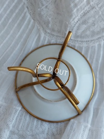 画像3: アンティーク陶器スタンド付アクセサリートレイ