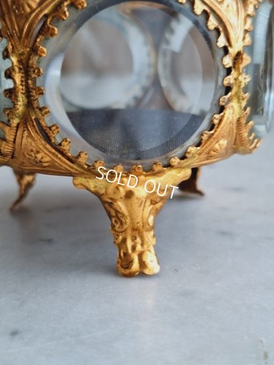 画像3: アンティークガラスジュエリーケース