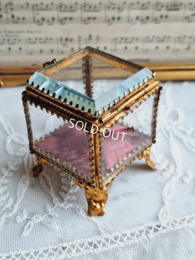 画像5: アンティークガラスジュエリーケース