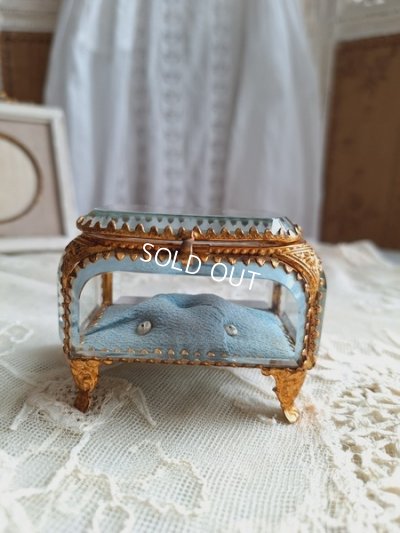 画像10: アンティークガラスジュエリーケース