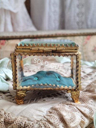 画像6: アンティークガラスジュエリーケース