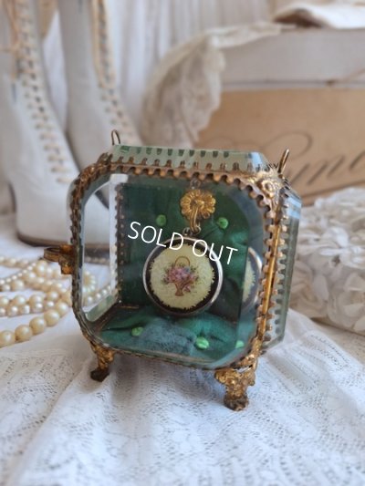 画像2: アンティークガラス懐中時計ケース