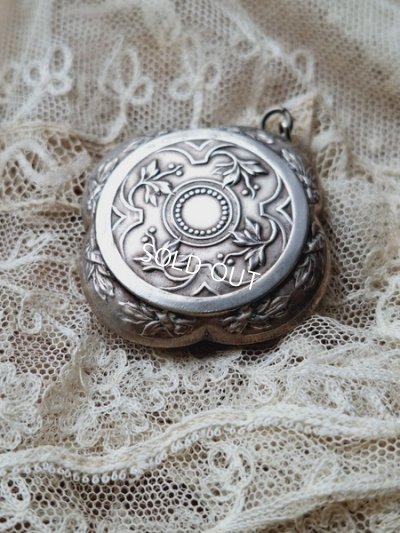 画像7: アンティークやどり木柄パウダーケース