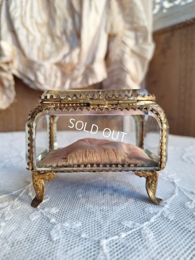 画像10: アンティークガラスジュエリーケース