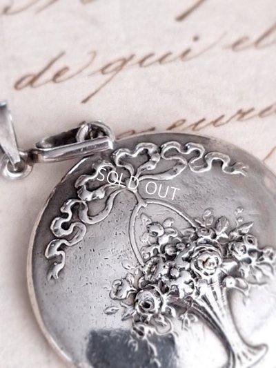 画像3: 花かごレリーフペンダントトップ