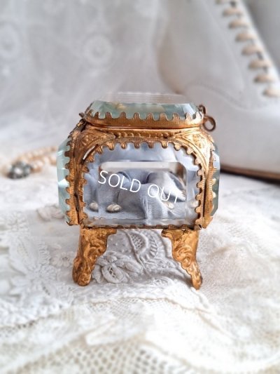 画像13: アンティークガラスジュエリーケース