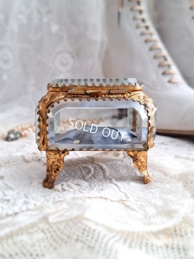 画像14: アンティークガラスジュエリーケース