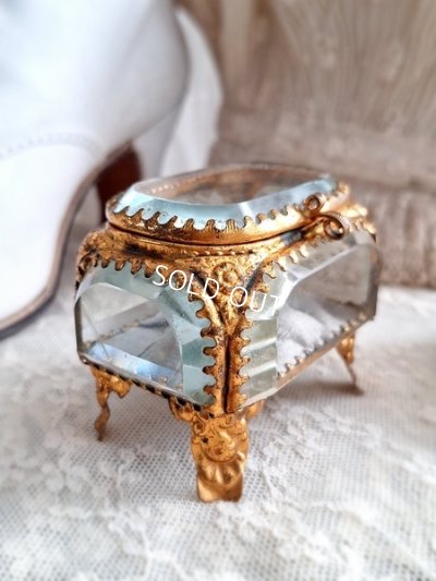 画像5: アンティークガラスジュエリーケース