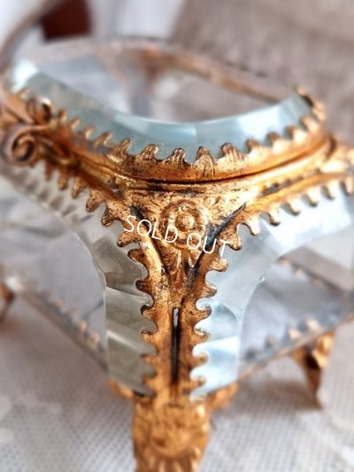 画像3: アンティークガラスジュエリーケース