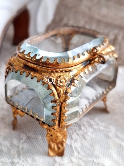 画像15: アンティークガラスジュエリーケース