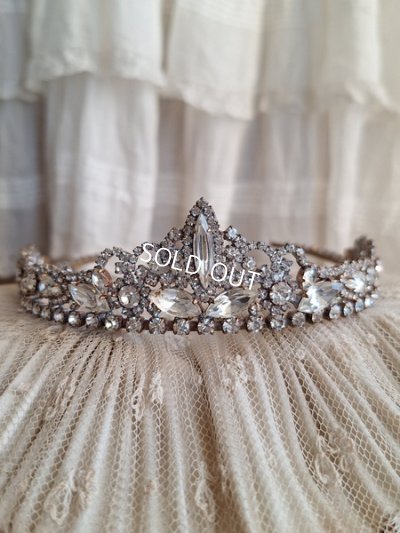 画像6: オールドチェコガラスティアラ