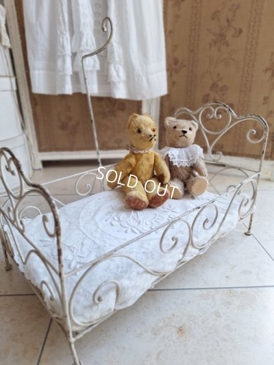 画像2: アンティークアイアンドールベッド