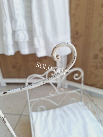 画像13: アンティークアイアンドールベッド