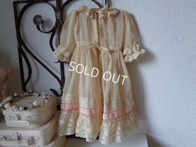 画像2: アンティークレースドールドレス