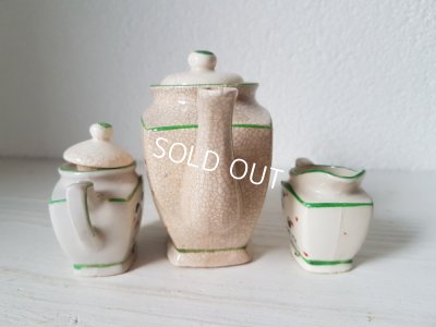 画像12: 陶器製トイティーセット