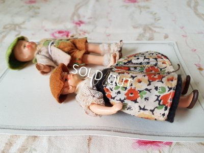 画像2: ドイツ製ペイントペアビスクドール