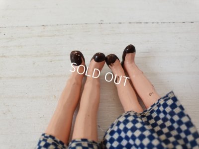 画像10: ドイツ製ペインテッドペアビスクドール