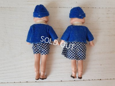 画像9: ドイツ製ペインテッドペアビスクドール